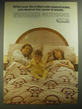 1974 Wamsutta Good Morning Basket Linens Advertisement - £14.89 GBP