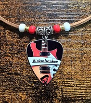 Handmade Rickenbacker Aluminum Guitar Pick Necklace - £11.80 GBP