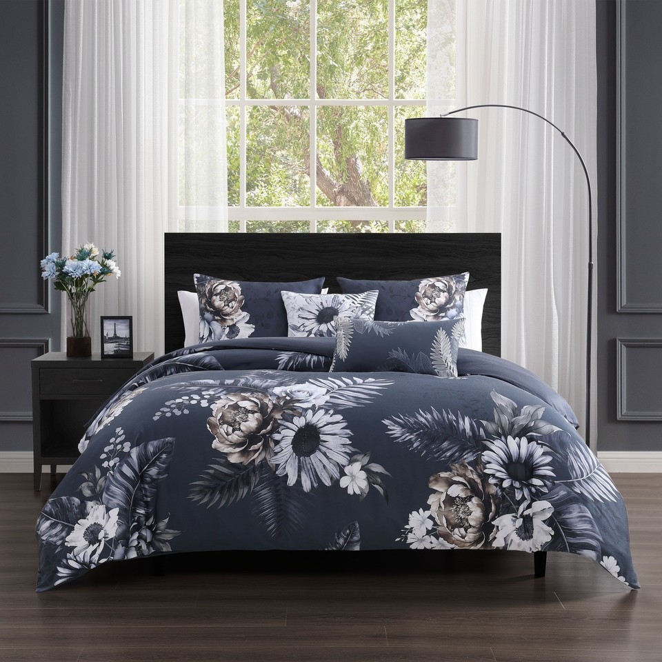 Forget Me Not 5 Piece Reversible Comforter Set for Elegance - $166.42