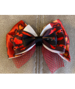 Alice in Wonderland Red Queen Cosplay Hair Bow Clip Disney - $7.87