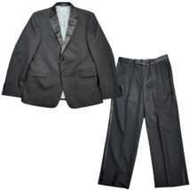 NWT Tommy Hilfiger Black Wool Suit Set Jacket Notch Lapel 40 Short, Pants 31.5 S - $99.99