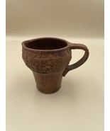 Vintage Terra Cotta Handmade Red Clay  Pottery Pitcher Made In Greece 4” - $1,026.08 MXN