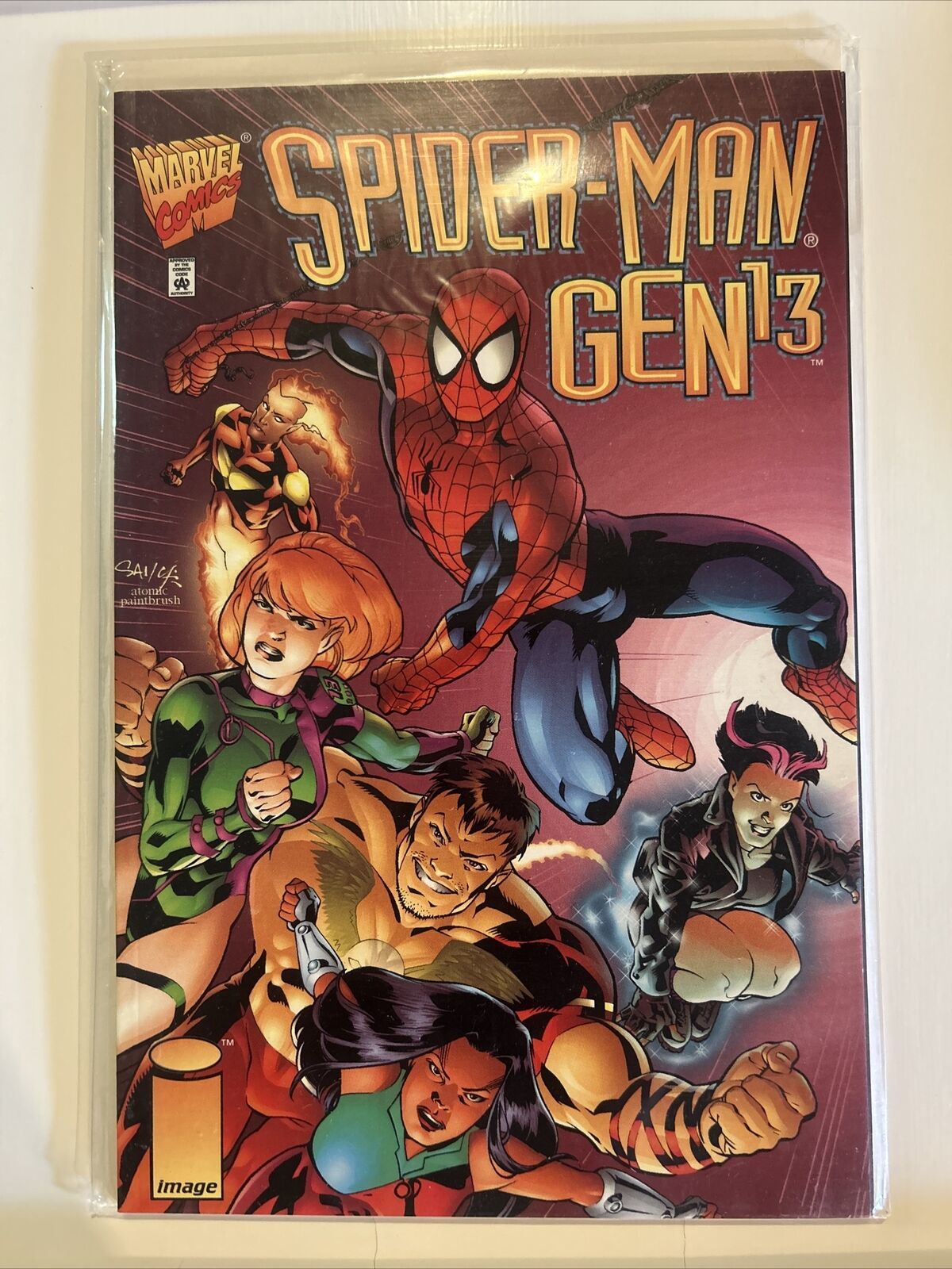 1996 MARVEL & IMAGE Comics SPIDER-MAN /GEN 13 - 1st Print - Bagged Boarded - £6.09 GBP