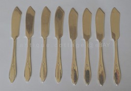 1938 Wm Original Rogers Mfg Co Silverplate Pickwick Flatware 8pc Butter Knives - £33.09 GBP