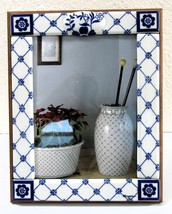 NEW Mangani Italy Blue and White Porcelain Frame Item 11742/1A 10.5 x 8.25 - £154.93 GBP