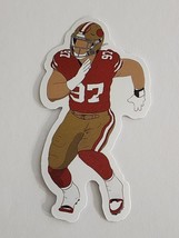 Football Player Running #97 Super Cool Multicolor Sticker Decal Embellishment - £2.03 GBP