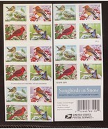 Self-Adhesive Stamps Songbirds in Snow BOOKLET of 20 Stamps MNH - €11,26 EUR