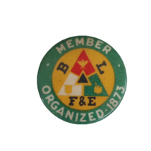 BLF&amp;E Railroad Button  Brotherhood Of Locomotive Firemen &amp; Enginemen Union - £14.56 GBP