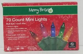 70 Count Mini String Lights Multicolor Bulb / Green Wire - $14.83