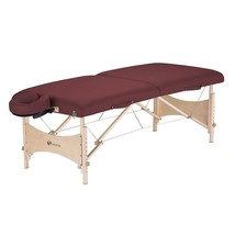 Burgundy Portable Massage Table with Adjustable Headrest and Carry Case - $13,047.72 MXN