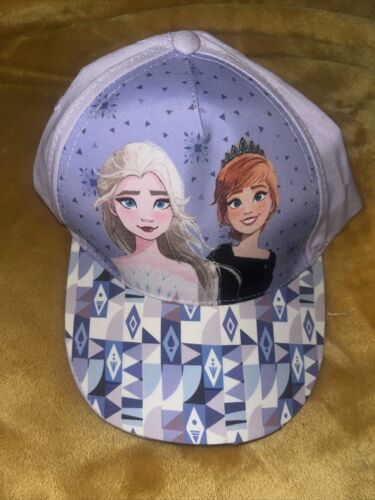 Primary image for DISNEY FROZEN 2 Girls Baseball Cap Adjustable Hat Purple Elsa Anna Princess