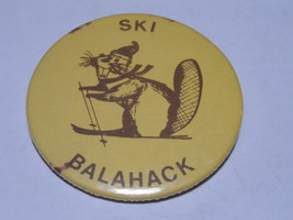 Balahack Metal 1970&#39;S Button Vintage Downhill Ski Collectible Canada Snow  - $8.75