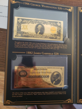 Bradford Exchange The U.S. Presidents 24K Gold Bank Notes Tribute Collec... - $69.78