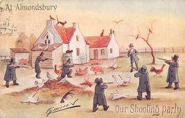 Almondsbury Gloucestershire England~Our Gun Shooting Party~Cynicus Postcard - £5.92 GBP