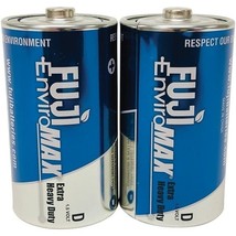 FUJI ENVIROMAX 3100BP2 EnviroMax D Extra Heavy-Duty Batteries, 2 pk - $25.12