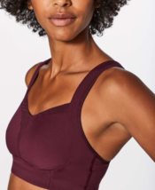 Lululemon Womens Ta Ta Tamer III Garnet Purple Adjustable Strap Sports Bra 2 XXS - £19.13 GBP