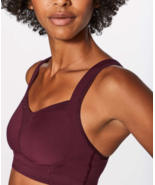 Lululemon Womens Ta Ta Tamer III Garnet Purple Adjustable Strap Sports B... - €20,83 EUR