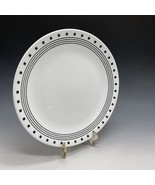 (1) Corelle City Block DINNER Plate Black Squares &amp; Lines Vitrelle USA - $28.75