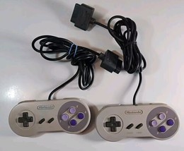 Super Nintendo Original SNS-102 SNES - Two Controllers TESTED OEM - Ship... - £34.59 GBP