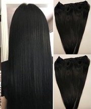 20&quot; Machine Weft Hair Weave, Sew In,100 grams,Human Hair Extensions Weft #1 - £97.08 GBP