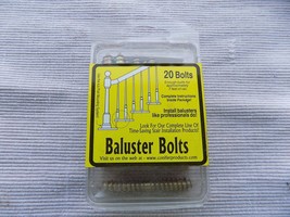 BALUSTER BOLTS for Attaching Balusters to Stair Steps 20 Bolts w/ Instr - £6.39 GBP