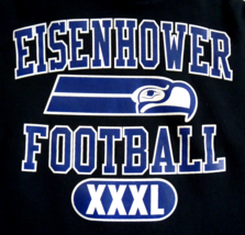 Russell Athletic Eisenhower Football Washington MI Mens Pullover Hoodie Black L - $29.65