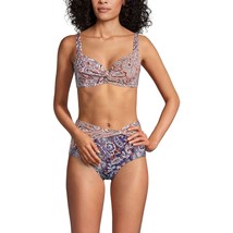 Lands End Chlorine Resistant Twist Front Underwire Bikini Swimsuit Top W... - $19.24