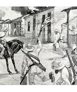 Cubans Burning Village Victorian 1898 Print Cuba&#39;s Freedom Spanish War D... - $570.99 MXN