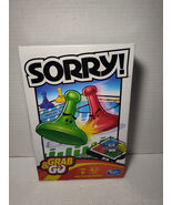 Sorry! Grab &amp; Go Play In A Portable Way Hasbro Travel Size Ages 6+ 2-4 P... - $10.88