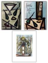 Bundle- 3 Assorted Bernard Buffet Stone Lithographs - £787.40 GBP