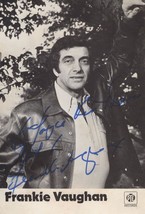 Frankie Vaughan Sincerely Yours LP 1965 Hand Signed Photo - £6.38 GBP