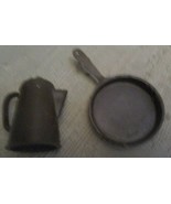 Vintage Johnny West Accessories Brown Coffee Pot Frying Pan - £8.89 GBP
