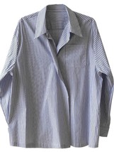 iYunDo Loose Stripe Shirts Women Blouse Long Sleeves Oversized Blouse Women Tops - £117.08 GBP