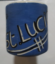 St Lucia Pottery Coffee Mug 12 ounces Caribic Designs - £3.49 GBP