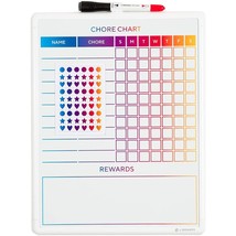 U Brands Contempo Magnetic Dry Erase Chore Chart, 11 x 14 Inches, White ... - £14.93 GBP