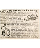 Jenny June&#39;s Book For Ladies 1885 Advertisement Victorian Trifet ADBN1A18 - $367.61 MXN