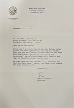 President Ronald Reagan Unterzeichnet Brief Bas AC22609 - £1,221.29 GBP