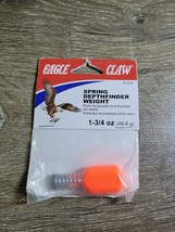 Eagle Claw Spring Depth Finder Weight, 1-3/4 oz. Orange-BRAND NEW-SHIP N... - £23.61 GBP