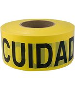 Barricade Tape-CAUTION/CUIDADO 1000&#39;x3&quot;x2Mil - $444.02 MXN