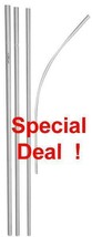 SWOOPER SUPER 16 FT FLAG POLE tall metal 4 piece sectional advertizing h... - £18.67 GBP