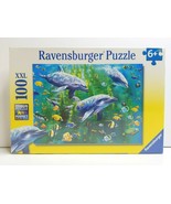 Dolphin Trio Ravensburger Jigsaw Puzzle 100 XXL Piece Format Puzzles SEA... - £23.29 GBP