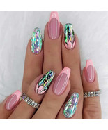 24Pcs/Set Acrylic Long Ballet Press on Nail Tips Coffin Wearing Reusable... - €9,58 EUR