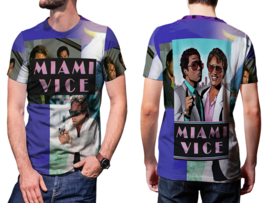 Miami Vice (80&#39;s Tv Show) T-Shirt Tees  For Men - £17.46 GBP