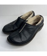 UGG Womens US 7 Slip-on Comfort Shoes 1928 Betty Black Leather Fleece Li... - £27.45 GBP