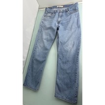 Levis 505 Men Denim Jeans Regular Fit Light Wash Straight Leg 33X32 - £15.55 GBP