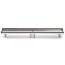 Signature Hardware Cohen 2-1/8 in. Linear Shower Drain in Brushed Stainless - $180.00