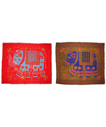 Wall tapestry wall hanging table decor runner traditional elephant embro... - £13.41 GBP