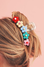 Multicolour Flowers Cute Hair Claw Clip - $74.72 MXN