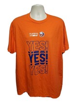 2019 New York Islanders Playoffs Yes Yes Yes Adult Orange XL TShirt - £11.66 GBP