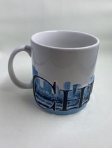Chicago Americaware Coffee Mug 2007 Large Raised Spellout Letters Skyline - £6.23 GBP